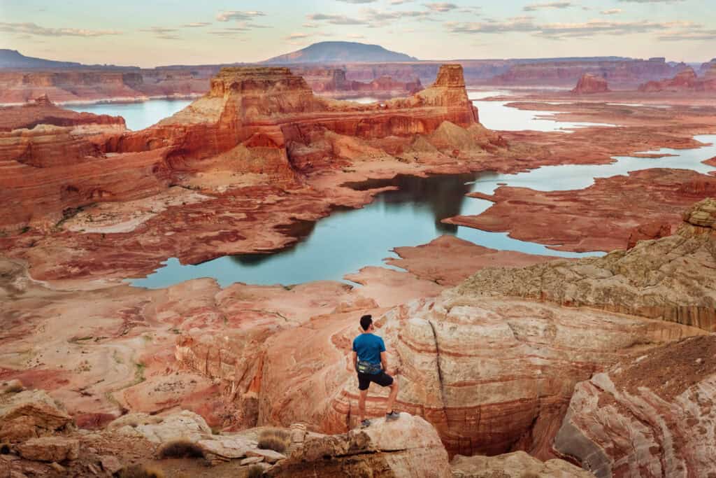 Jared Dillingham at Alstrom Point, on a day trip from Page, AZ