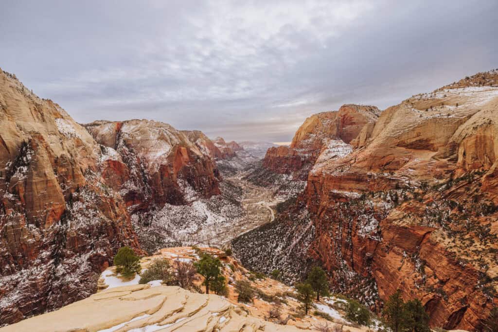 Angel's Landing summit in January