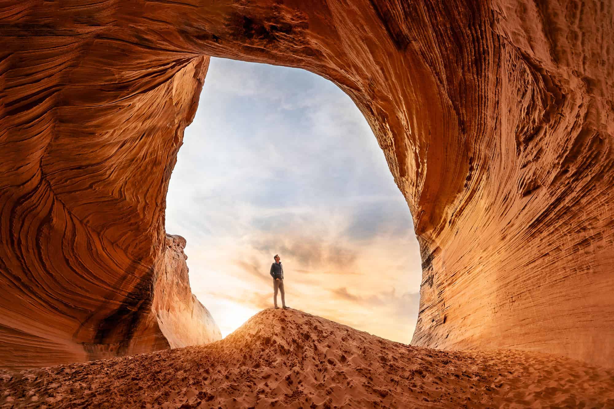 Jared Dillingham, hiking in Page, AZ