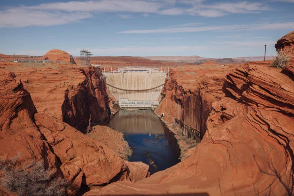 The Glen Canyon Dam overlook