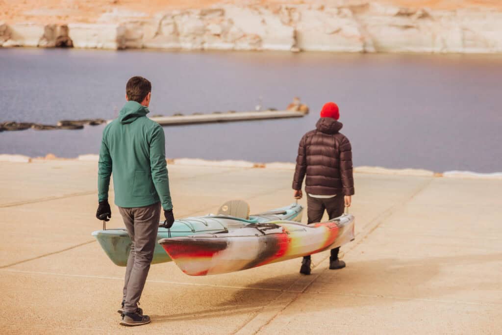 Boat ramp at Lake Powell