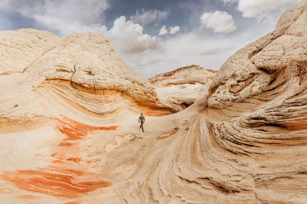 Jared Dillingham, seen at White Pocket from a drone.