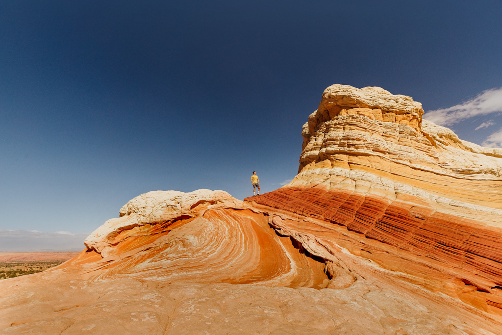 Jared Dillingham at White Pocket, on BLM land in Arizona