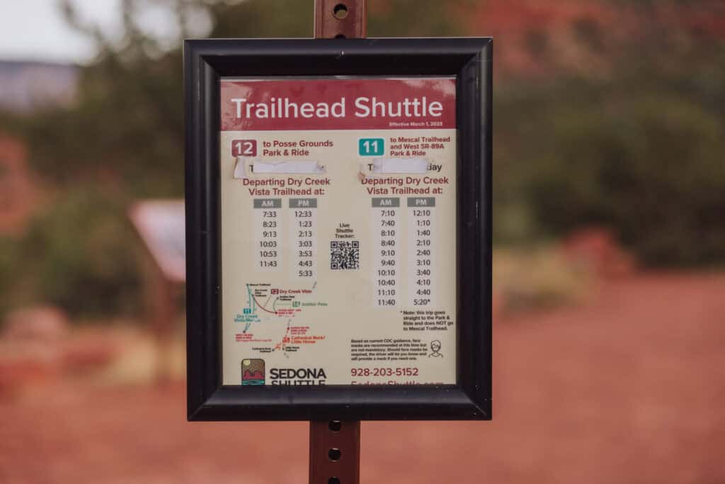 Sedona Shuttle hours