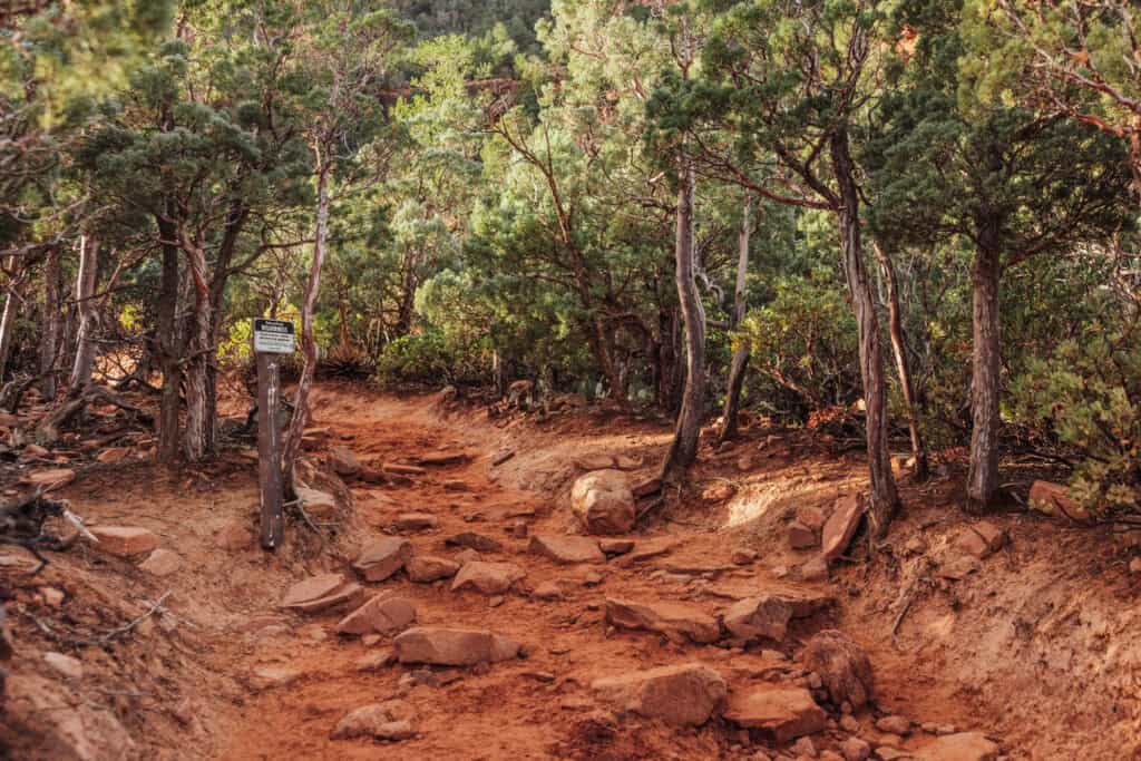 The trail to Devil's Bridge