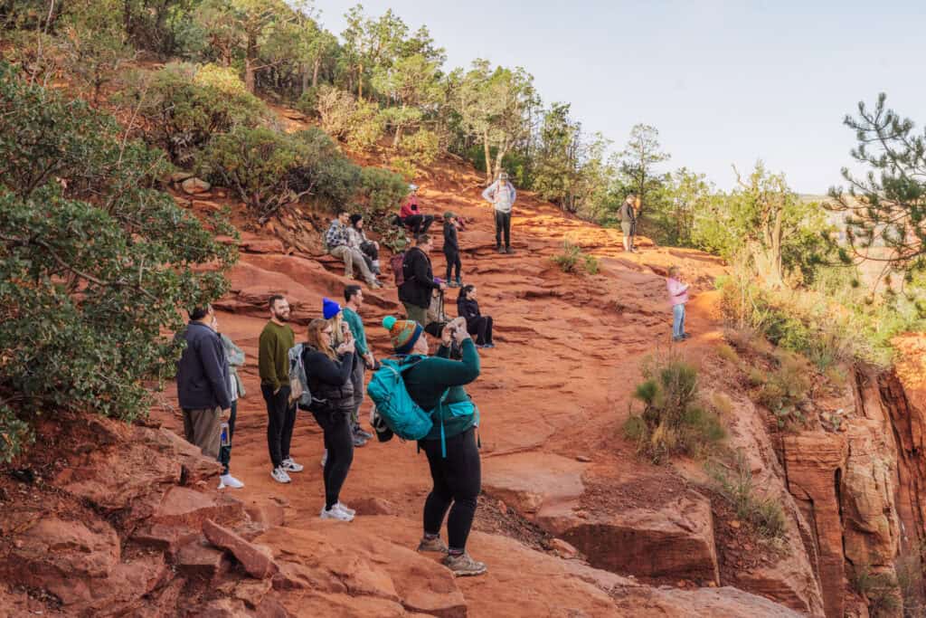 Crowd at Devil's Bridge