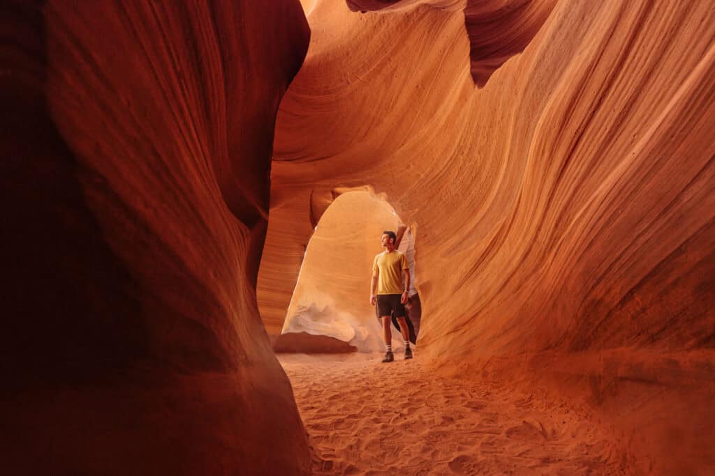 Jared Dillingham inside Lower Antelope Canyon