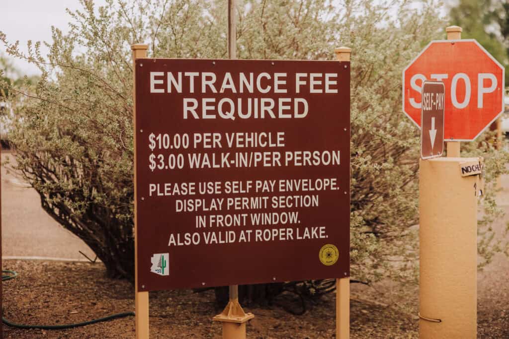 Entrance fees at Dankworth Pond