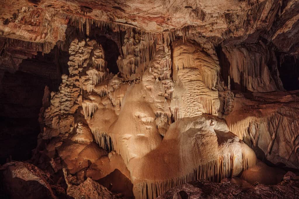 Amazing underground rock formations at an Arizona cavern