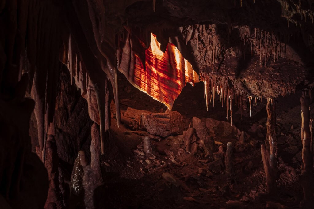 Cave bacon inside Kartchner Caverns