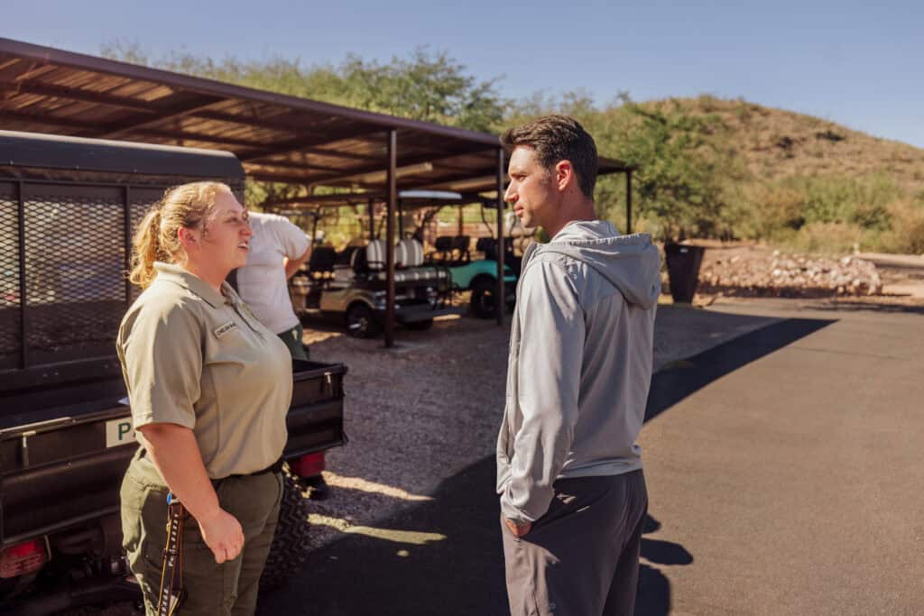 Tour guide at Kartchner Caverns AZ