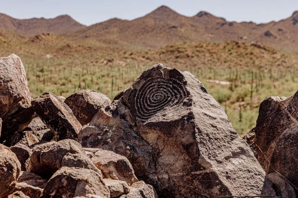 Petroglyphs at Saguaro NP