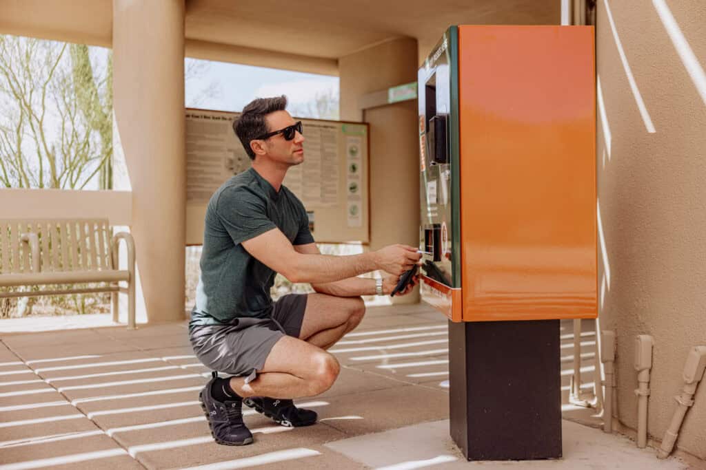 Paying to enter Saguaro NP