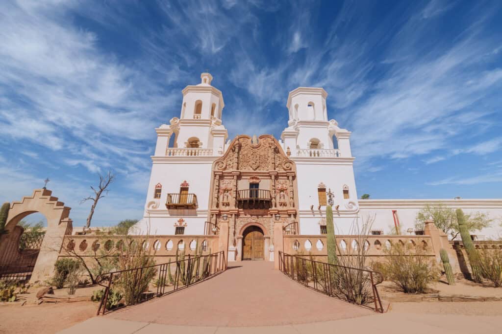 San Xavier Mission in Tucson, Arizona