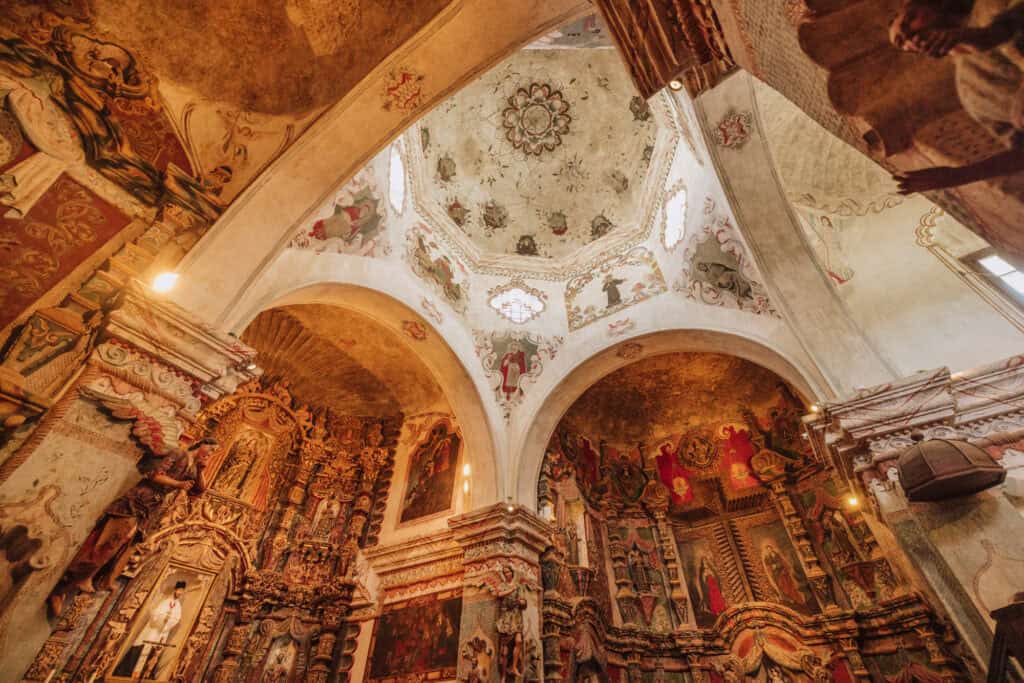 Ceiling in the San Xavier Mission