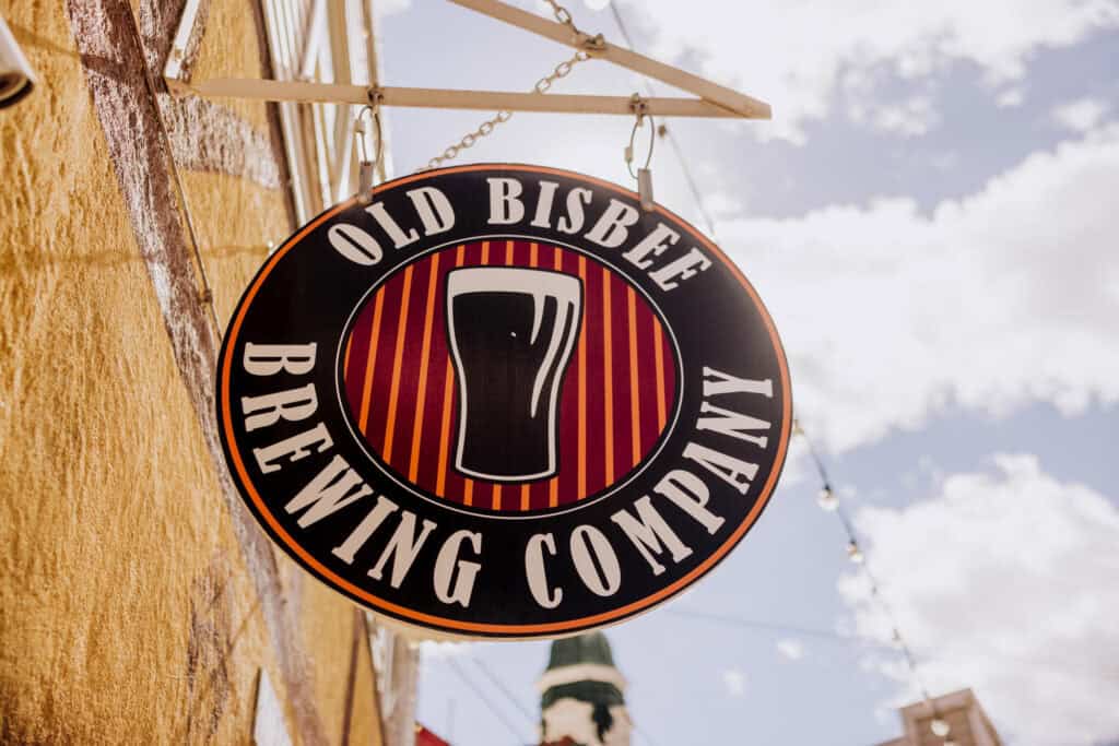 The Old Bisbee Brewing Company sign