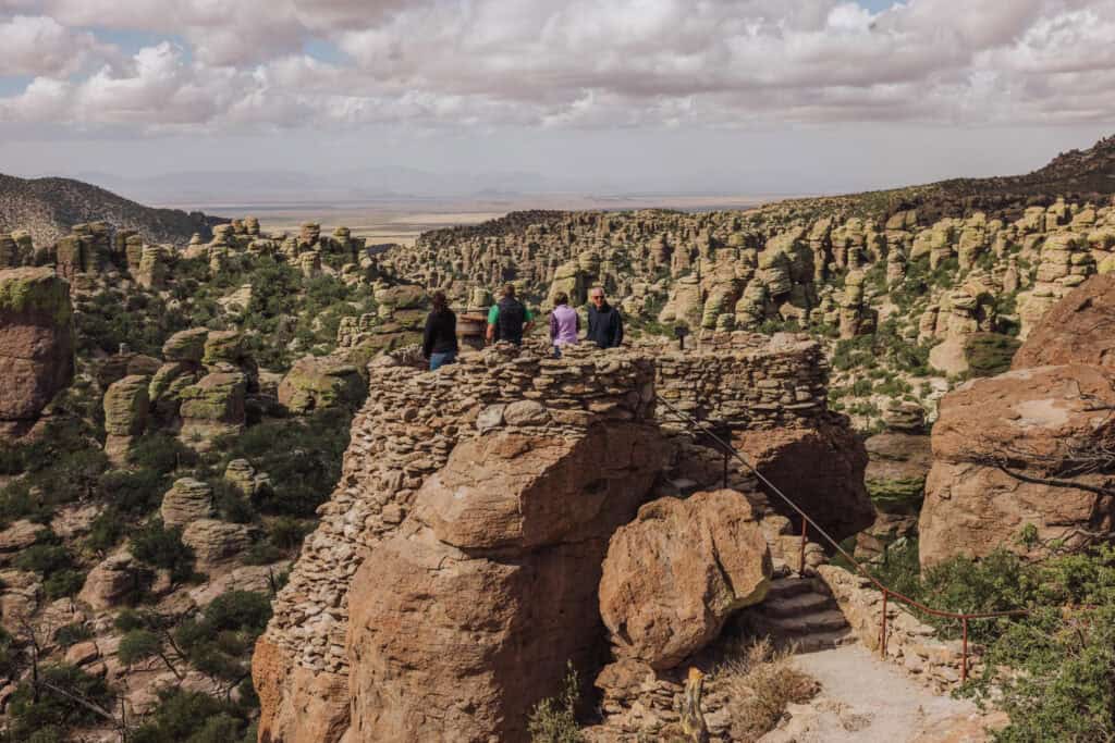 Viewing platform at Chiricahua's Massai Pointe