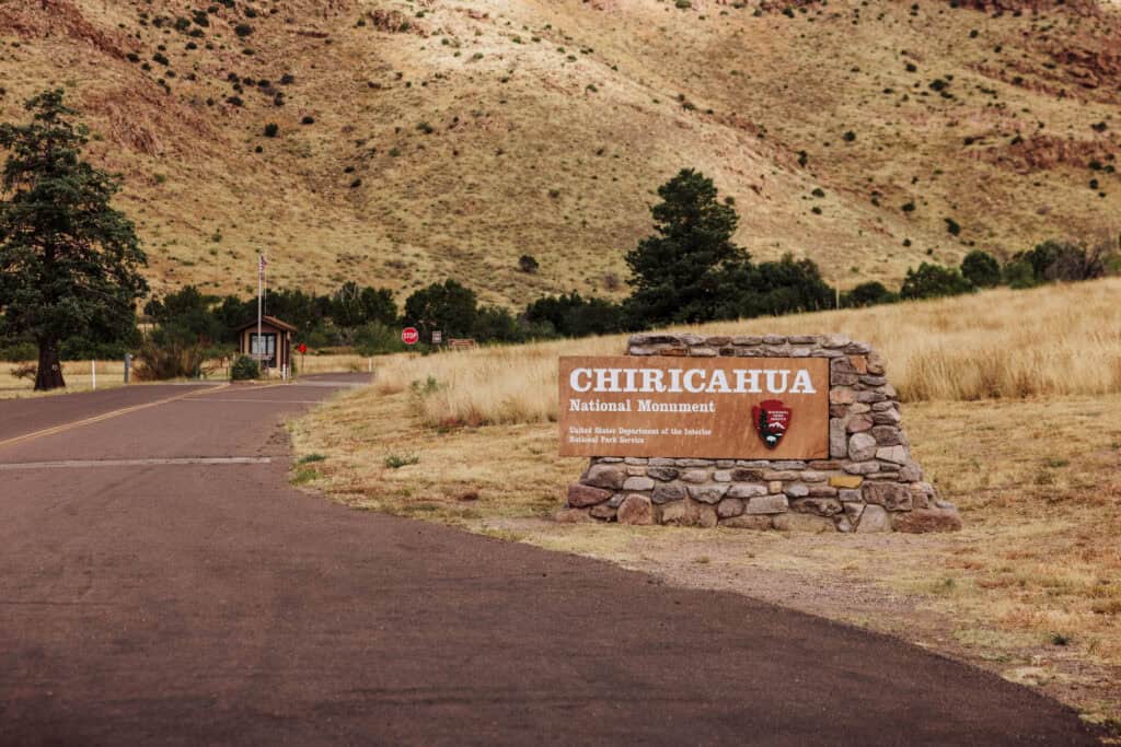 The road to Chiricahua Monument