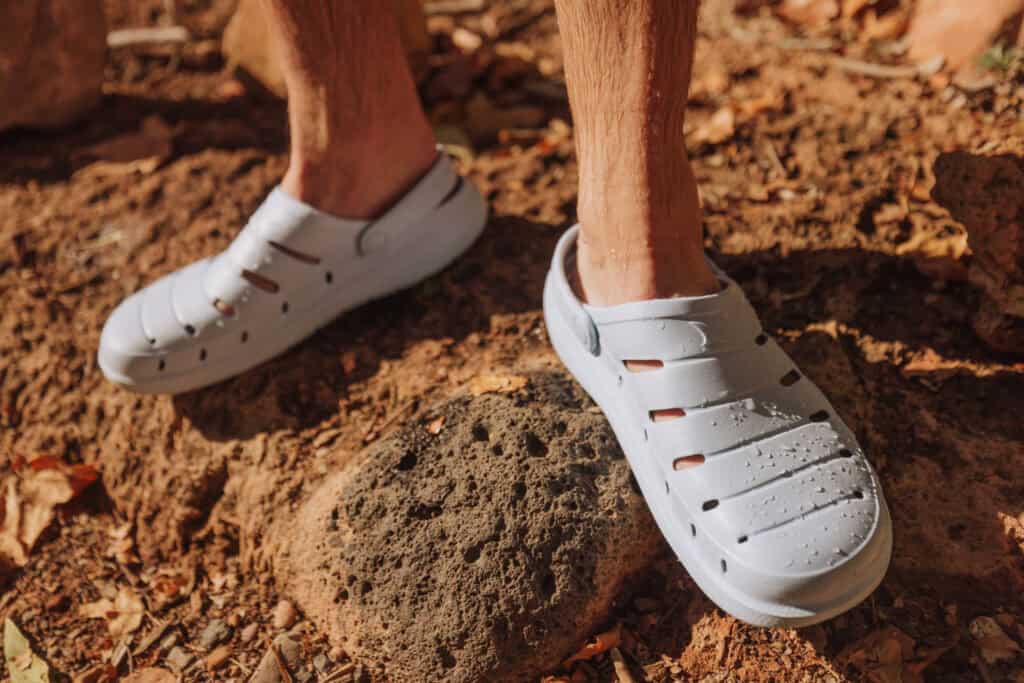 Wear watershoes to Fossil Creek if you're swimming