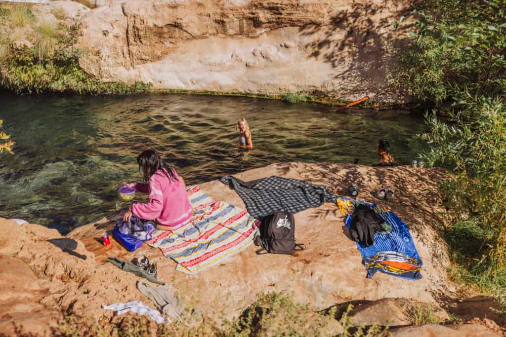 Swimming along Fossil Creek