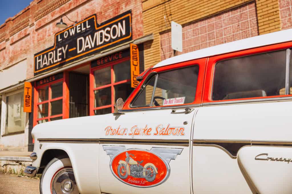 The Harley Davidson store in Lowell, Arizona