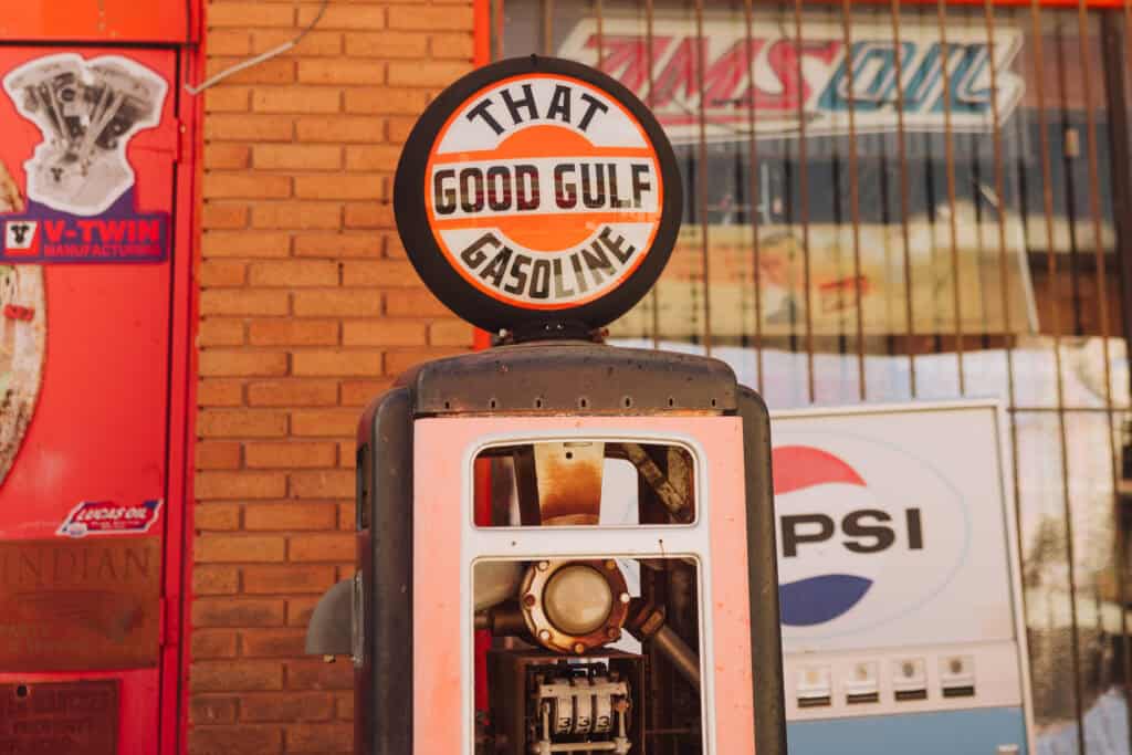 Retro gas pump