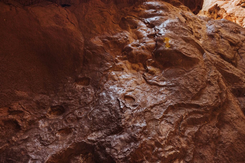 Steps in the rock under Tonto Natural Bridge