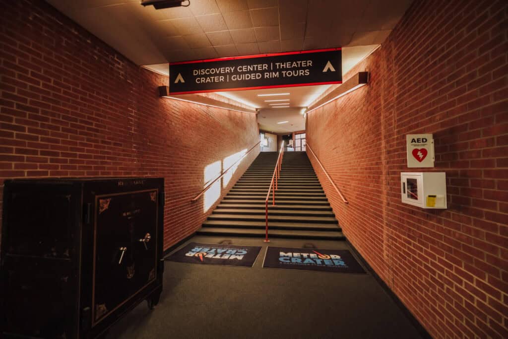 Inside the visitor center