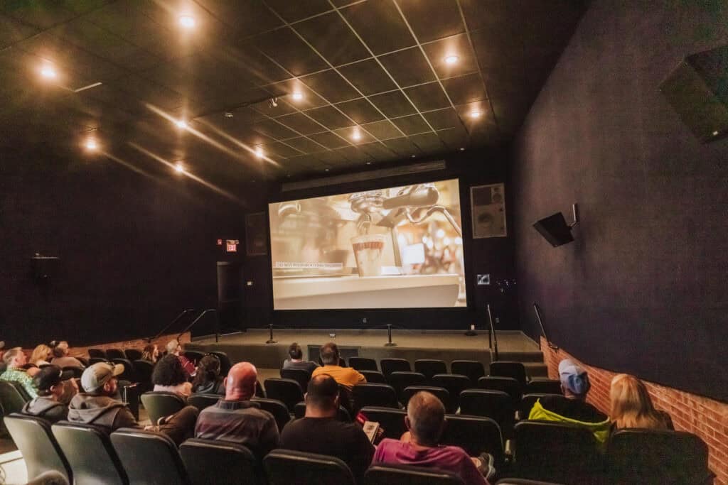 The movie theater in the museum