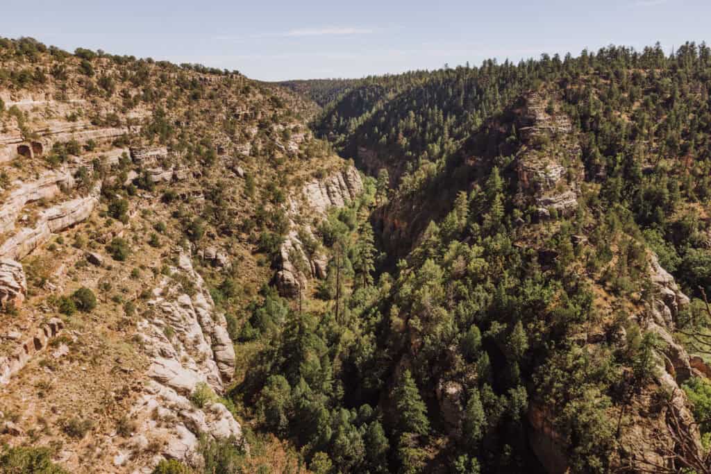 Walnut Canyon National Monument, east of Flagstaff, AZ