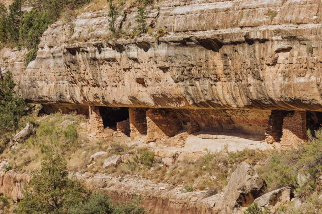 A view of the ancient cliff dwellings near Flagstaff Arizona