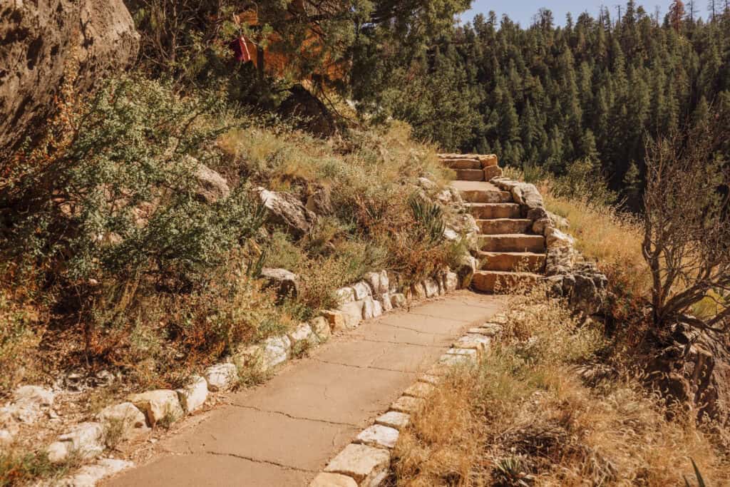 The trail at the national monument