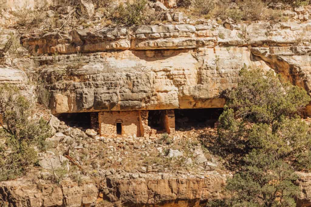 The cliff dwellings from an ancient civilization in Northern Arizona