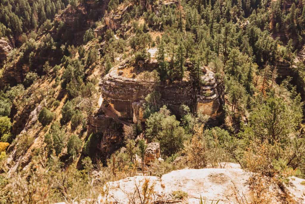 A view of Walnut Canyon