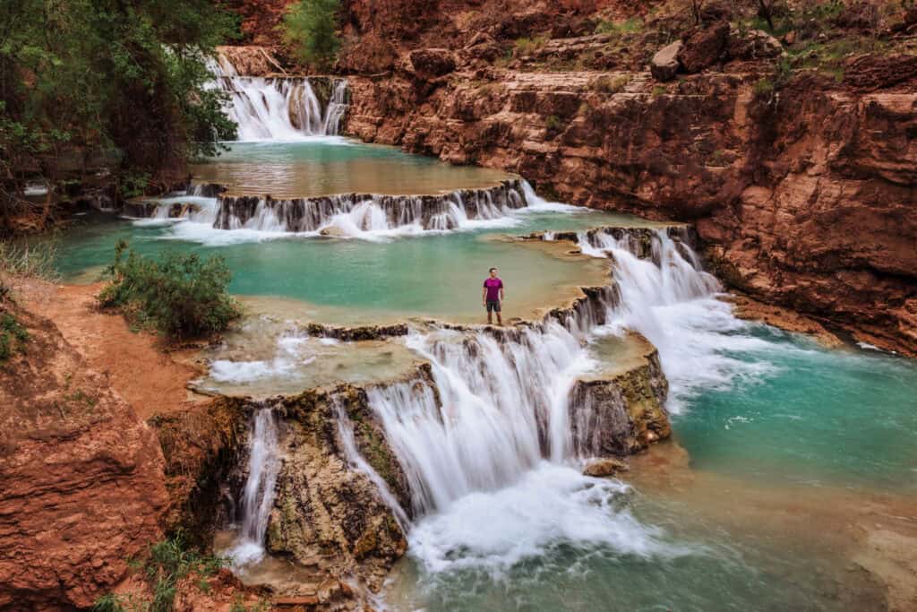 Jared Dillingham on a hike to Beaver Falls in Arizona