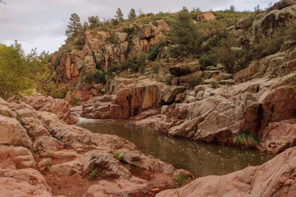 You can fish in the stream north of Payson, AZ