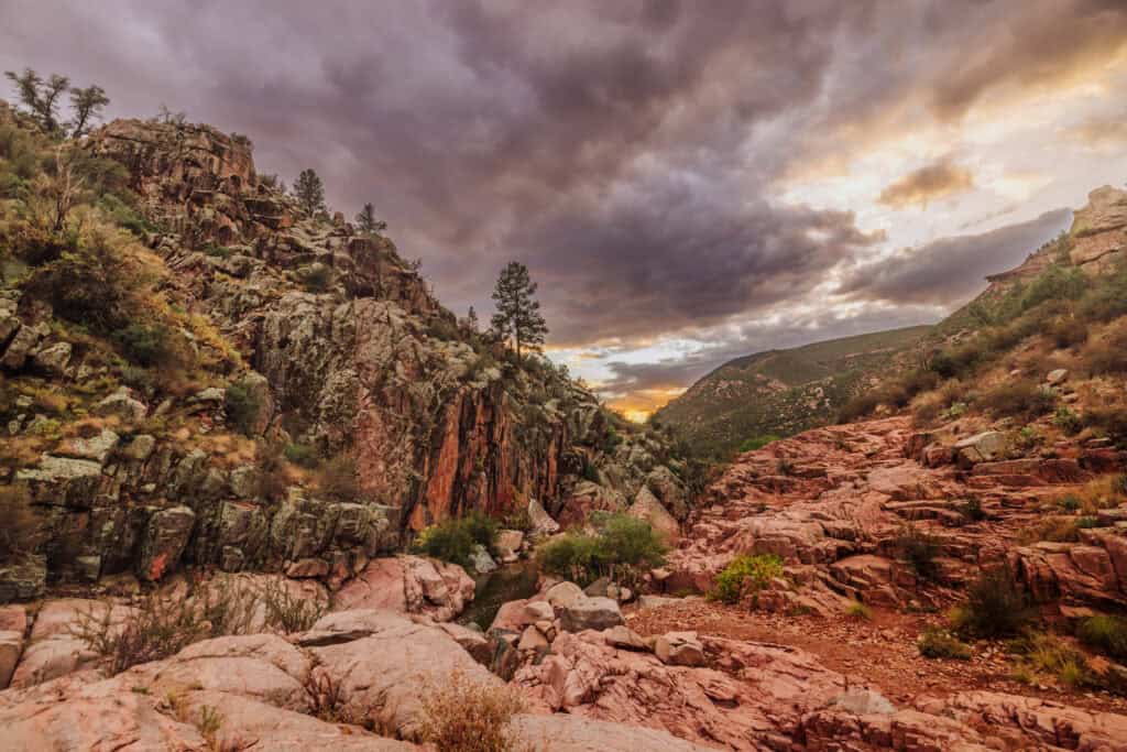 Sunset in Payson, near Water Wheel Falls