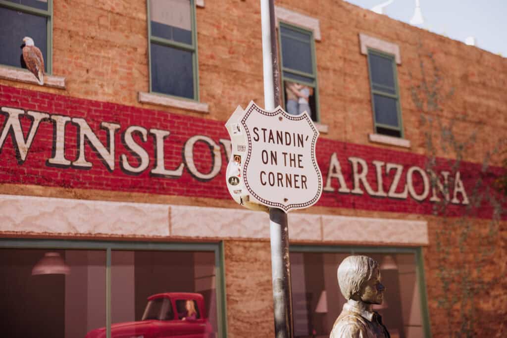 Standin on a Corner in Winslow Arizona, on a day trip from Phoenix