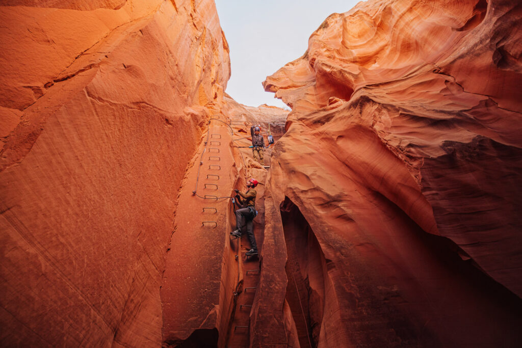 Antelope Canyon rappelling