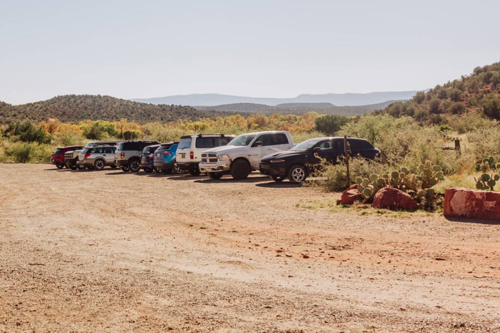The Bell Trail parking lot