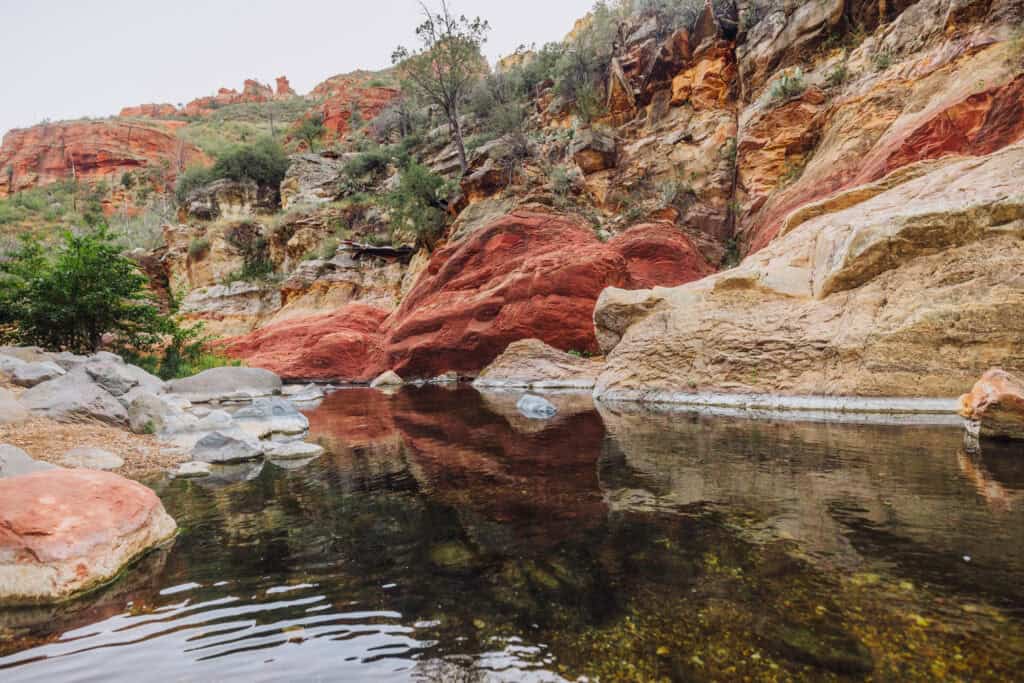 Swimming at Halfway Picnic in Sedona